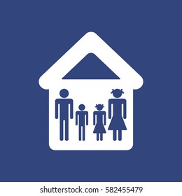 Family Icon Vector flat design style