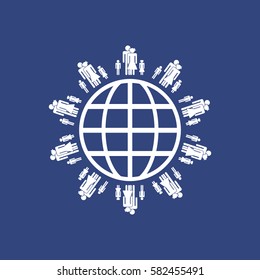Family Icon Vector flat design style