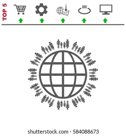 Family Icon Vector flat design style