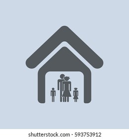Family Icon Vector flat design style