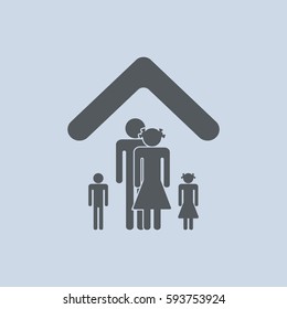 Family Icon Vector flat design style