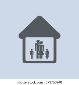 Family Icon Vector flat design style