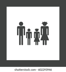 Family Icon Vector flat design style
