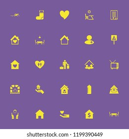 family icon. family vector icons set swimming, family home, guest and doctor