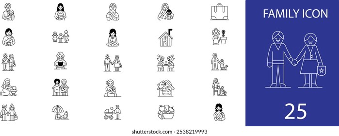 a family icon vector illastration