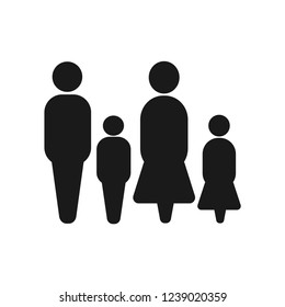 family icon, vector illustration