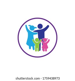 family icon vector, vector illustration