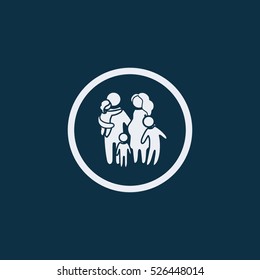 Family Icon. Vector Illustration