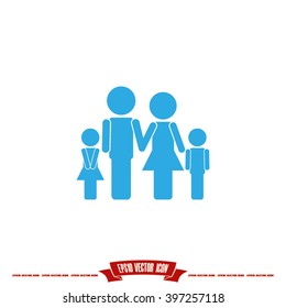 Family icon vector illustration eps10.