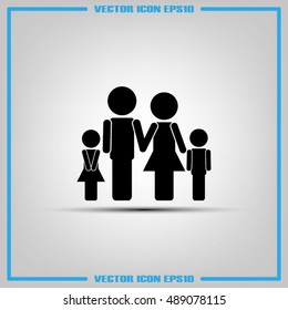 Family icon vector illustration eps10.