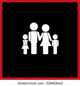 Family icon vector illustration eps10.