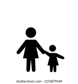 family Icon Vector Illustration on the white background. - Vector