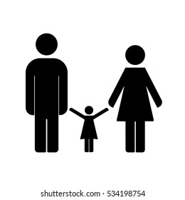 Family Icon Vector Illustration on the white background.