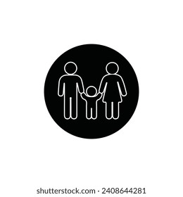 family icon vector ilustration logo design