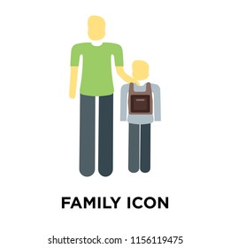 Family icon vector isolated on white background, Family transparent sign