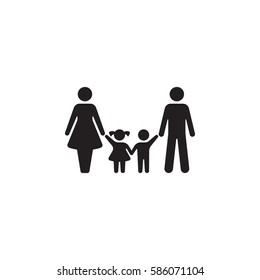Family Icon Vector on the white background