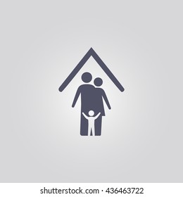 family icon. vector. sign