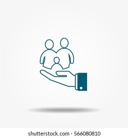 Family Icon, vector signs