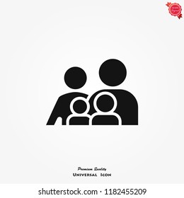 Family Icon vector in trendy flat style isolated on background