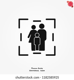 Family Icon vector in trendy flat style isolated on background