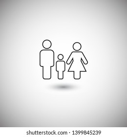 Family Icon Vector. Vector web design