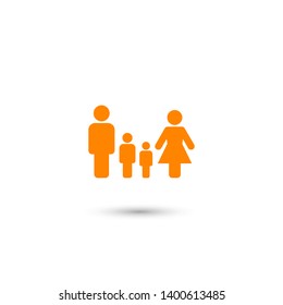 Family Icon Vector. Vector web design