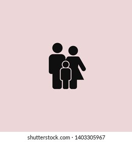 Family Icon Vector. Vector web design