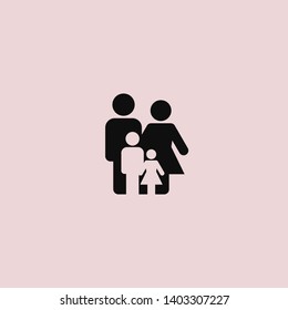 Family Icon Vector. Vector web design