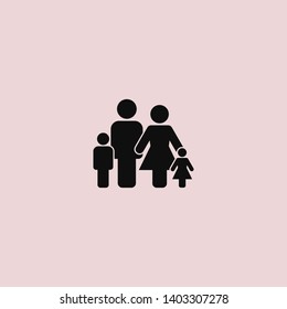 Family Icon Vector. Vector web design