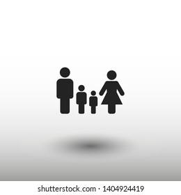 Family Icon Vector. Vector web design