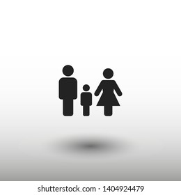 Family Icon Vector. Vector web design