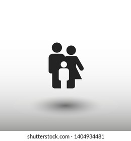 Family Icon Vector. Vector web design