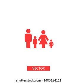 Family Icon Vector. Vector web design