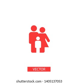 Family Icon Vector. Vector web design