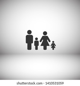 Family Icon Vector. Vector web design