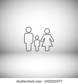 Family Icon Vector. Vector web design