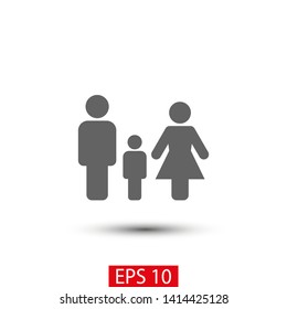 Family Icon Vector. Vector web design