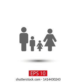 Family Icon Vector. Vector web design