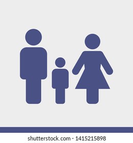 Family Icon Vector. Vector web design
