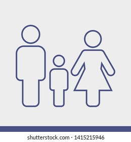 Family Icon Vector. Vector web design