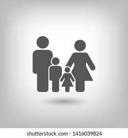 Family Icon Vector. Vector web design