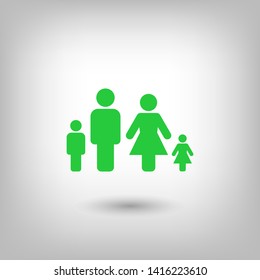 Family Icon Vector. Vector web design