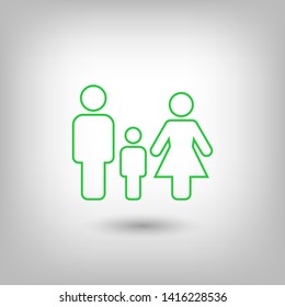 Family Icon Vector. Vector web design