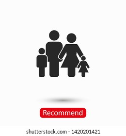 Family Icon Vector. Vector web design