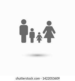 Family Icon Vector. Vector web design