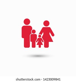 Family Icon Vector. Vector web design