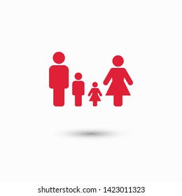 Family Icon Vector. Vector web design