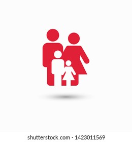 Family Icon Vector. Vector web design