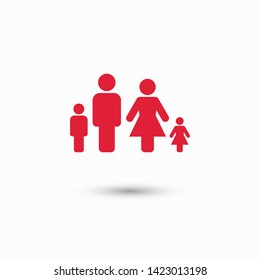 Family Icon Vector. Vector web design