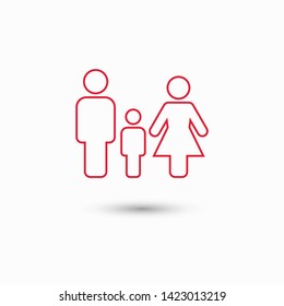 Family Icon Vector. Vector web design